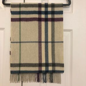 Burberry Giant Icon Check 100% Cashmere Long Scarf